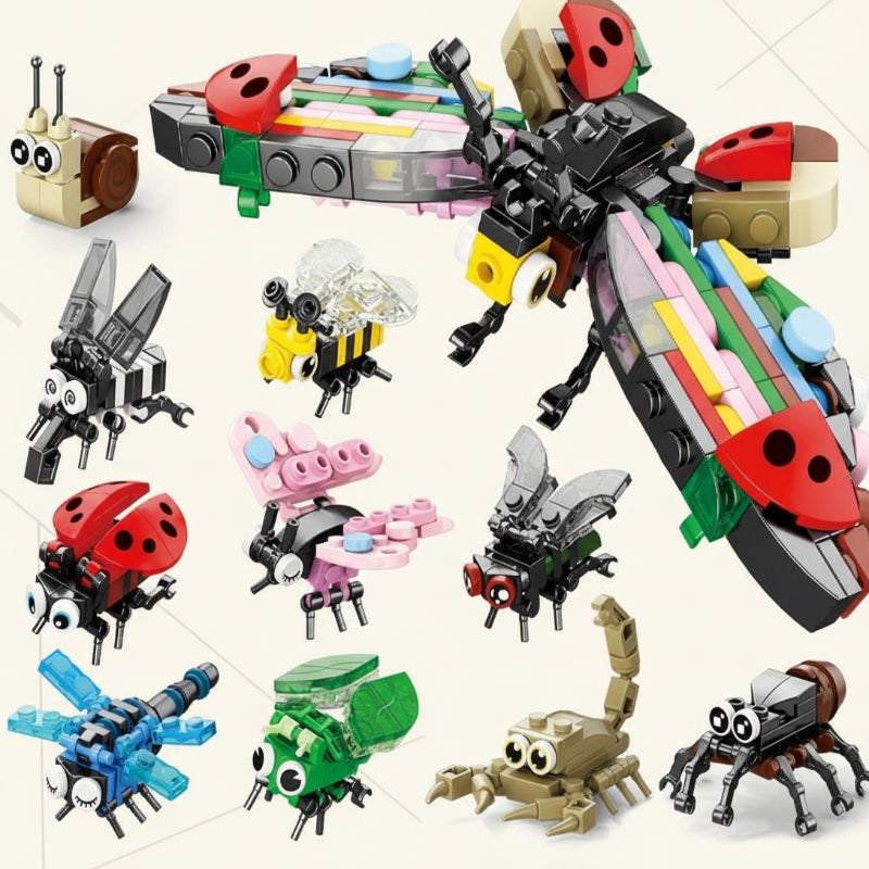 Juego de construcción de bloques educativos para concentración y creatividad