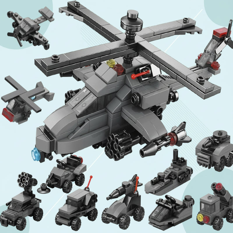 Juego de construcción de bloques educativos para concentración y creatividad