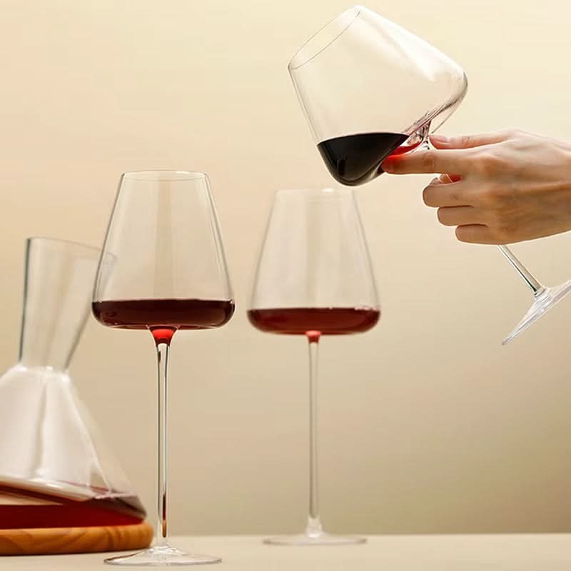 Juego de copas de cristal de vino y champán hechas a mano – 2, 4 o 6 piezas, 4 tamaños