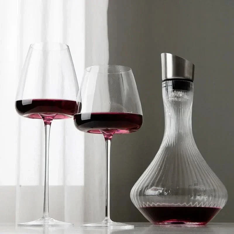 Juego de copas de cristal de vino y champán hechas a mano – 2, 4 o 6 piezas, 4 tamaños