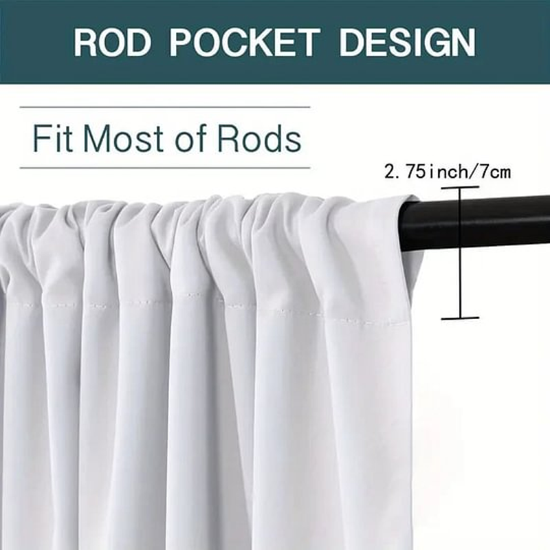 Juego de cortinas para ventana navideñas con diseño festivo de poliéster