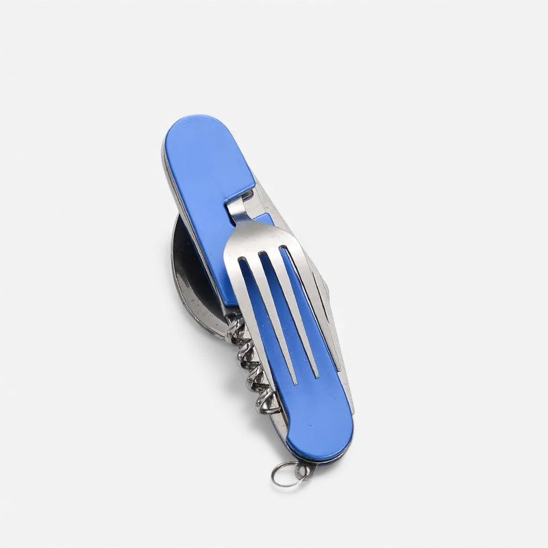 Juego de cubiertos plegables para exterior 4 en 1