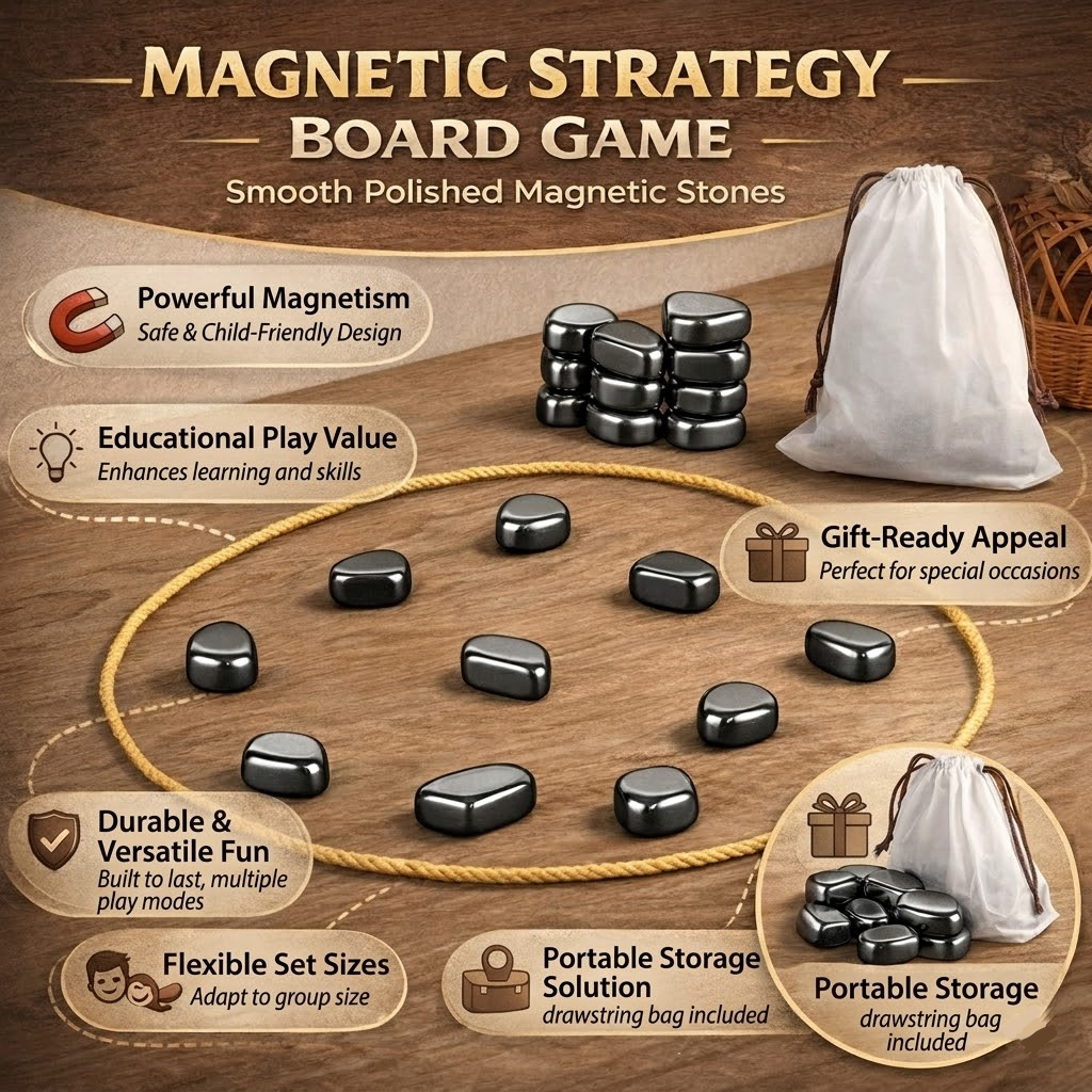 Juego de estrategia magnético familiar para mejorar la concentración