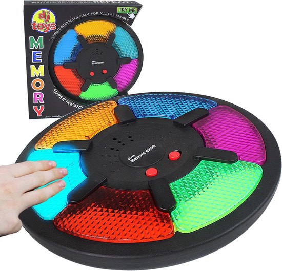 Juego de Memoria Interactivo para Niños con 15 Niveles de Dificultad, Efectos de Luz y Sonido – Mejora la Capacidad de Memoria