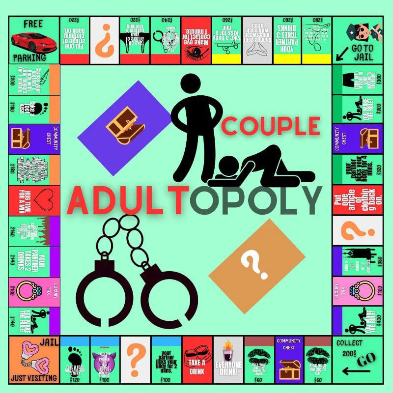 Juego de mesa Adultopoly para adultos y parejas