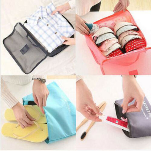 Juego de organizadores de viaje para maleta (2 piezas) – Bolsas de Almacenamiento para Ahorrar Espacio