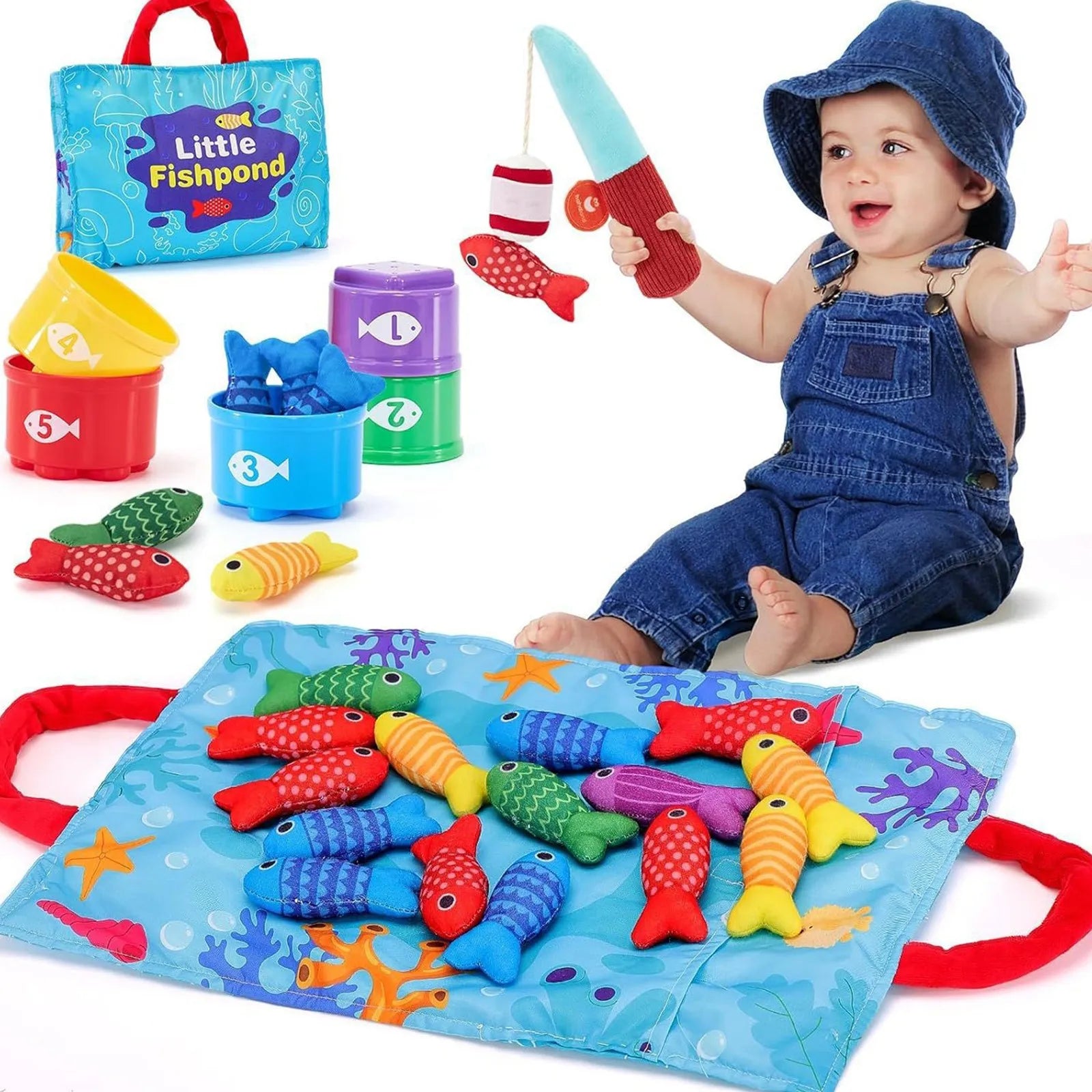 Juego de pesca magnético infantil para el desarrollo de habilidades
