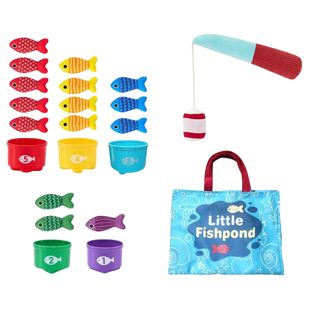Juego de pesca magnético infantil para el desarrollo de habilidades