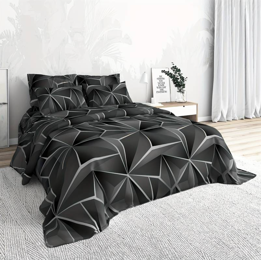 Juego de ropa de cama de microfibra de estilo hotelero