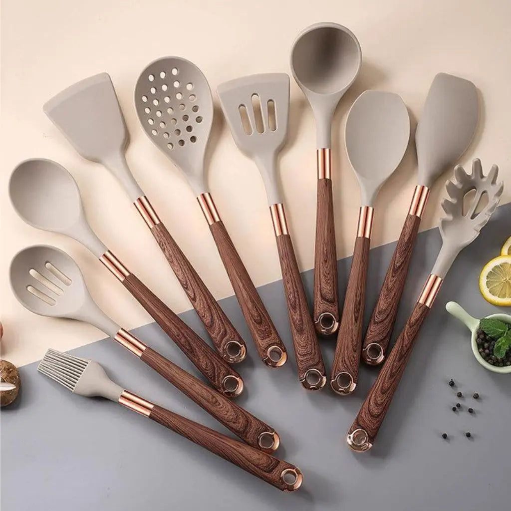 Juego de utensilios de cocina de silicona – 11 piezas