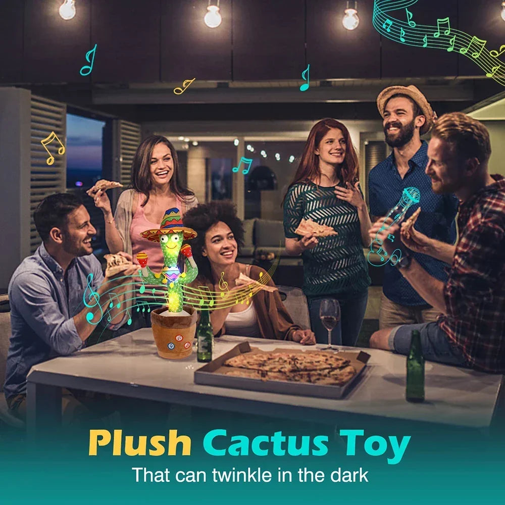 Juguete de cactus bailarín y parlante interactivo para niños con canciones