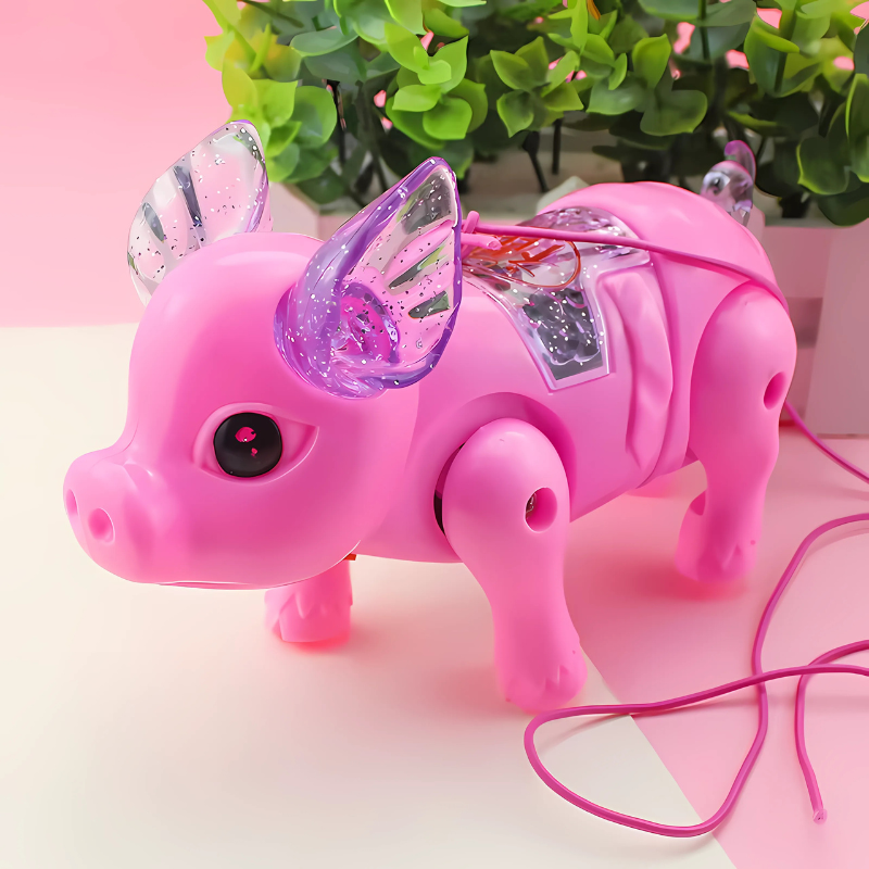Juguete de cerdito caminante musical para niños