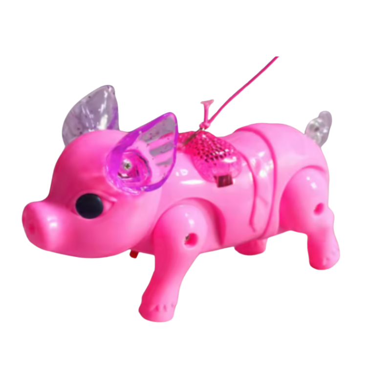 Juguete de cerdito caminante musical para niños