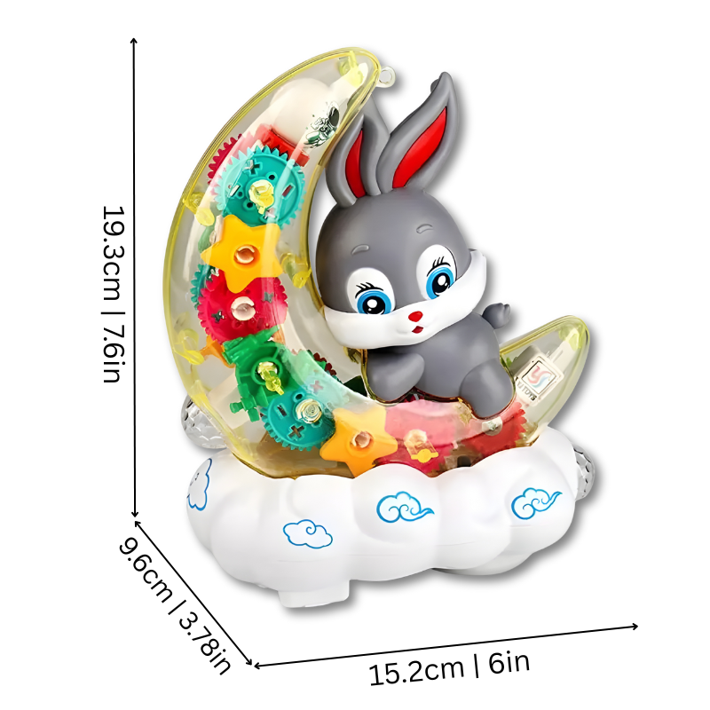 Juguete de conejo danzante e interactivo con luces para niños