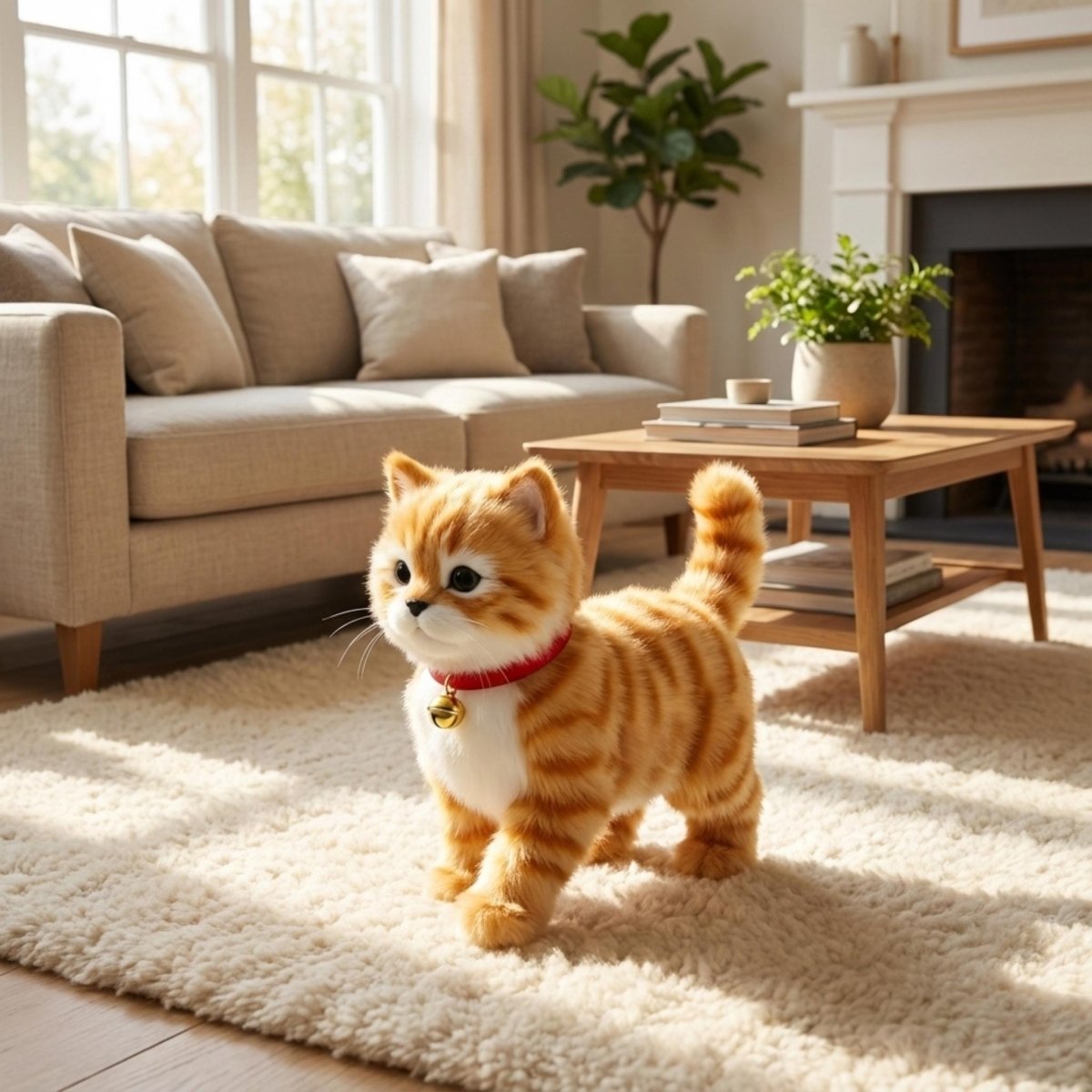 Juguete de Peluche Interactivo de Gato con Movimientos Realistas para Niños
