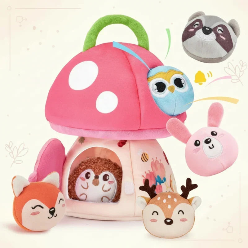 Juguete de peluche sensorial del bosque