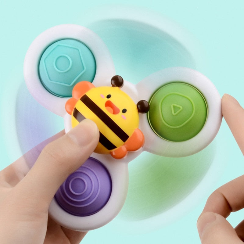 Juguete fidget spinner con ventosa