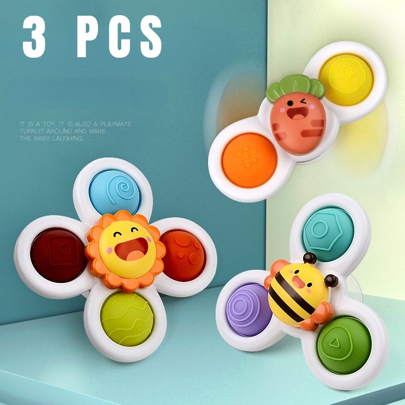 Juguete fidget spinner con ventosa