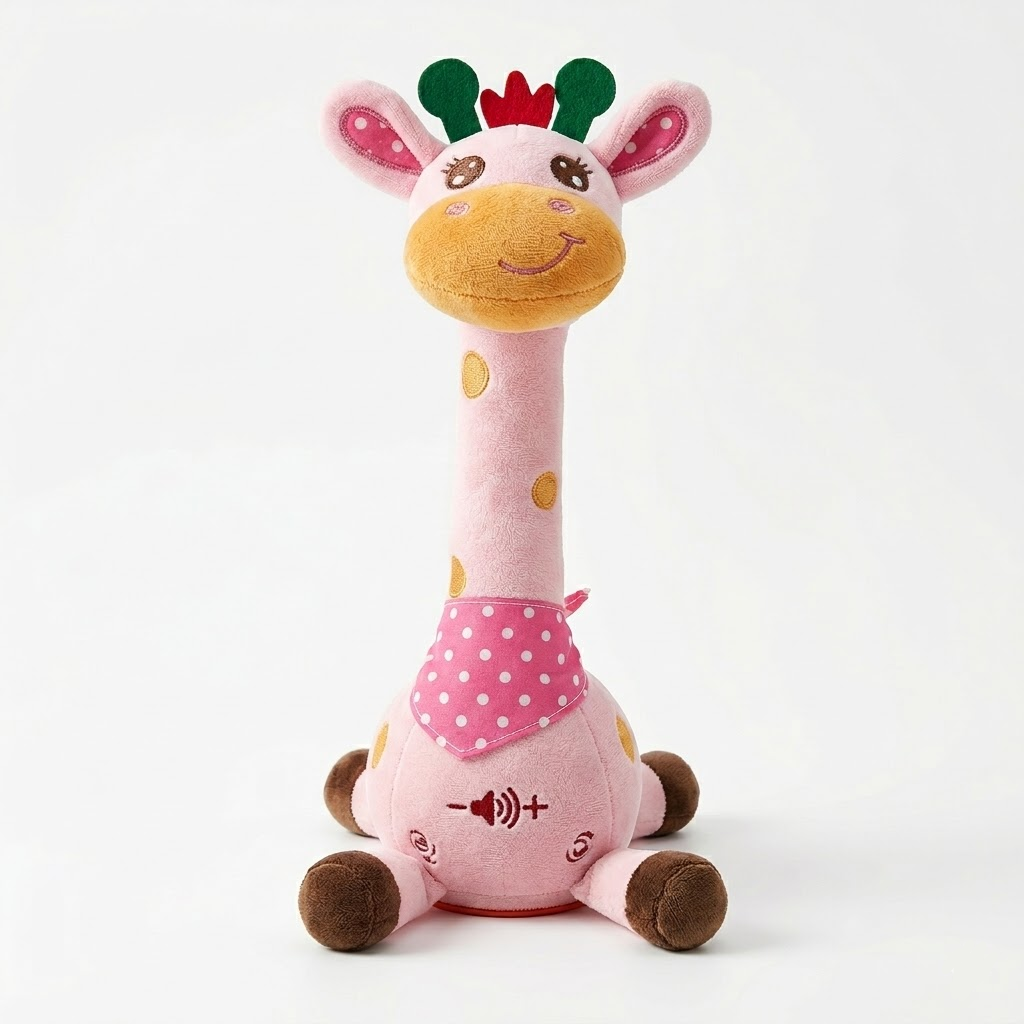 Juguete interactivo de peluche de jirafa que canta - Compañero musical para niños