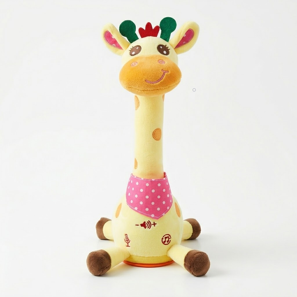 Juguete interactivo de peluche de jirafa que canta - Compañero musical para niños