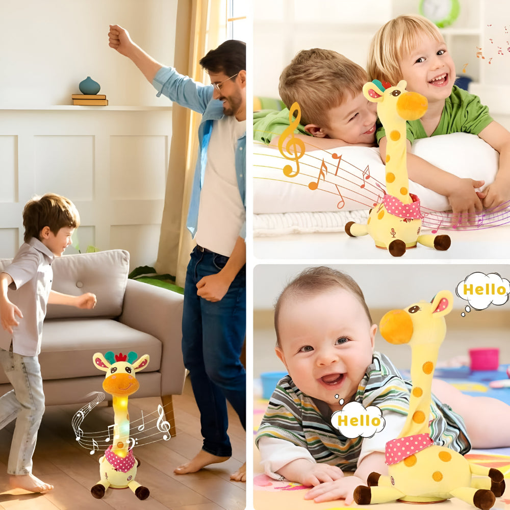 Juguete interactivo de peluche de jirafa que canta - Compañero musical para niños