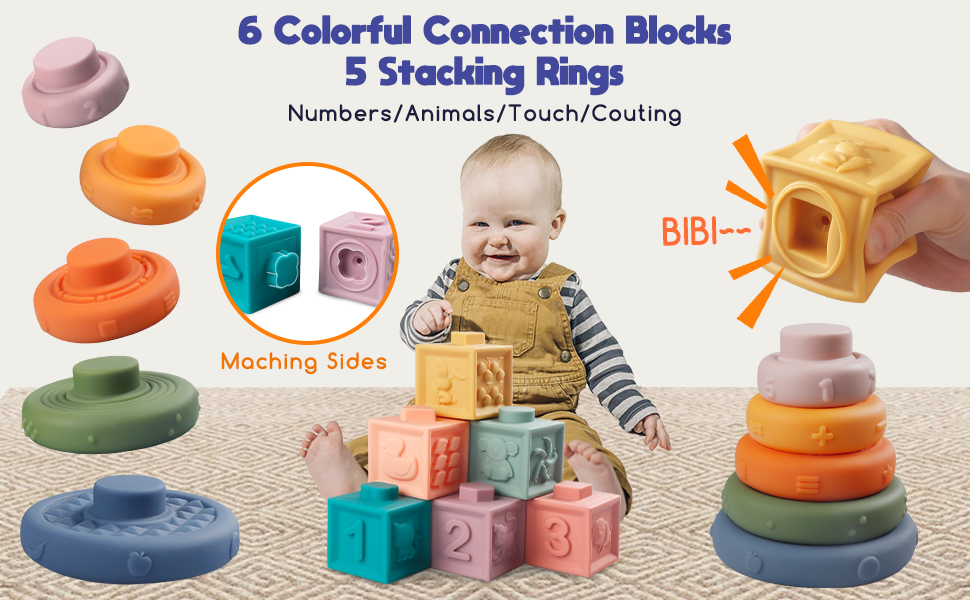 Juguetes sensoriales Montessori para bebés