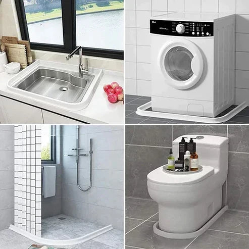 Junta de estanqueidad para ducha para retención de agua: mantiene el suelo del baño seco y evita resbalones