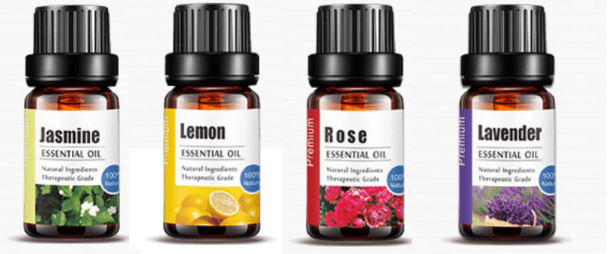 Kit de aceites esenciales (4 x 10 ml) - 100 % puros y naturales