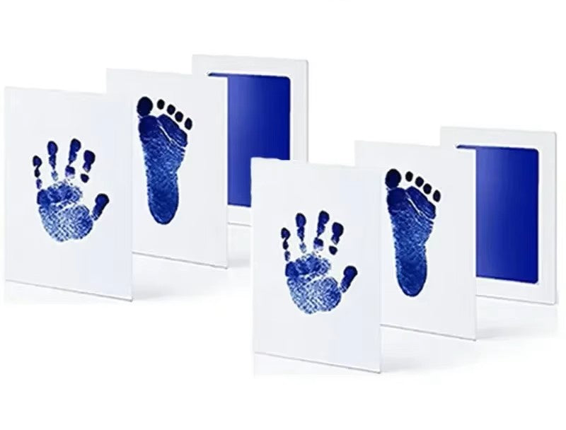 Kit de Almohadillas de Tinta Sin Tinta para Huellas de Manos y Pies de Bebé, Recuerdos de Recién Nacido y Huellas de Mascotas