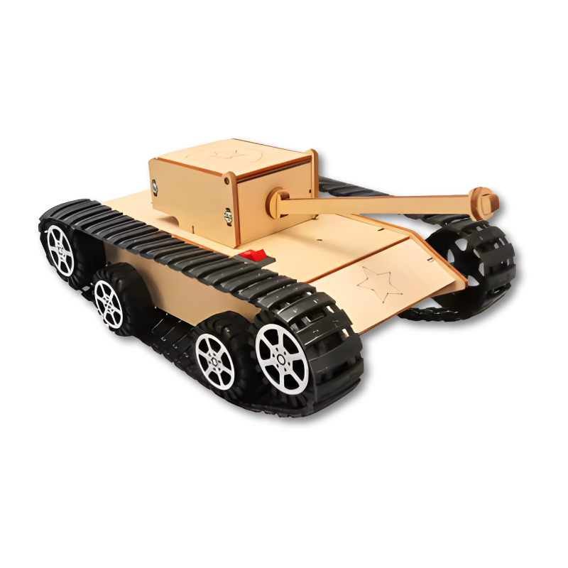 Kit de construcción de vehículo eléctrico de madera para niños DIY