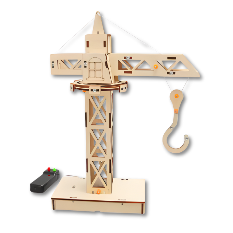 Kit de construcción de vehículo eléctrico de madera para niños DIY