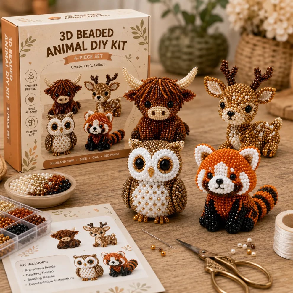 Kit de manualidades con cuentas: Crea divertidas miniaturas