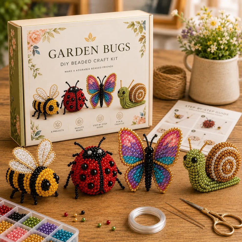 Kit de manualidades con cuentas: Crea divertidas miniaturas
