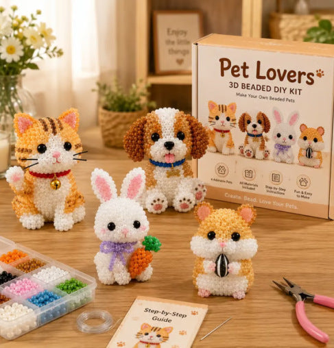 Kit de manualidades con cuentas: Crea divertidas miniaturas