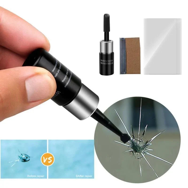 Kit de reparación para vidrio agrietado