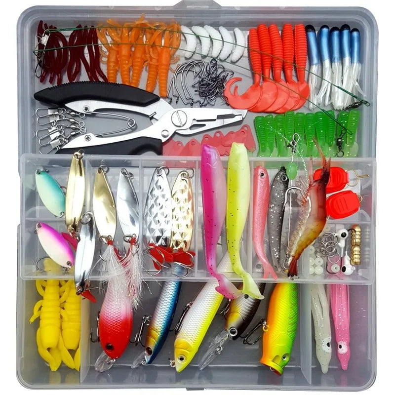 Kit todo en uno de señuelos de pesca para agua dulce y salada