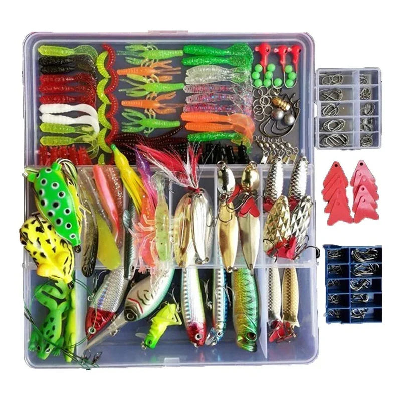 Kit todo en uno de señuelos de pesca para agua dulce y salada