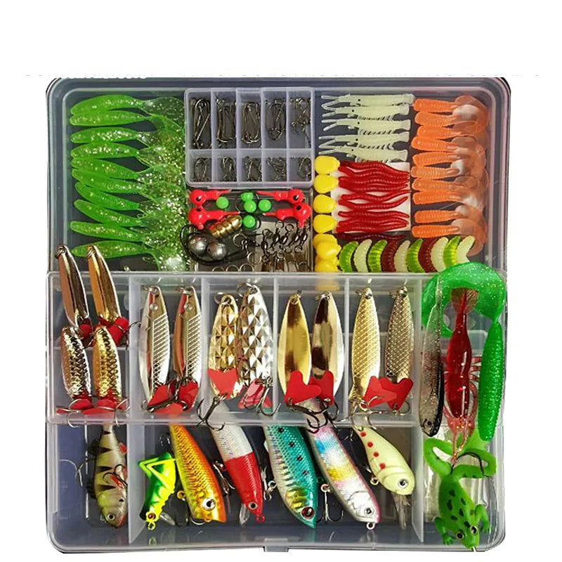 Kit todo en uno de señuelos de pesca para agua dulce y salada