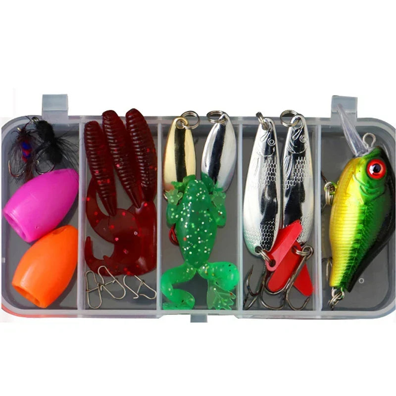 Kit todo en uno de señuelos de pesca para agua dulce y salada