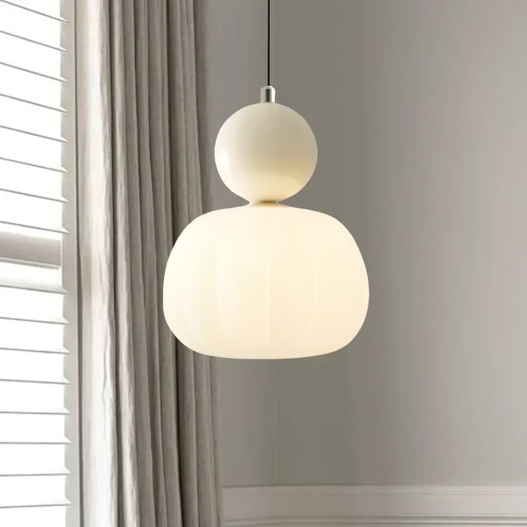 Lámpara colgante Art Déco de diseño Bauhaus - Crema