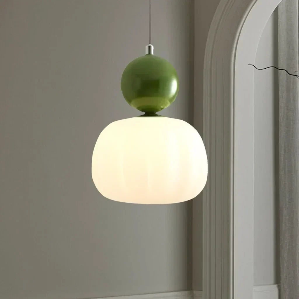 Lámpara colgante Art Déco de diseño Bauhaus - Crema