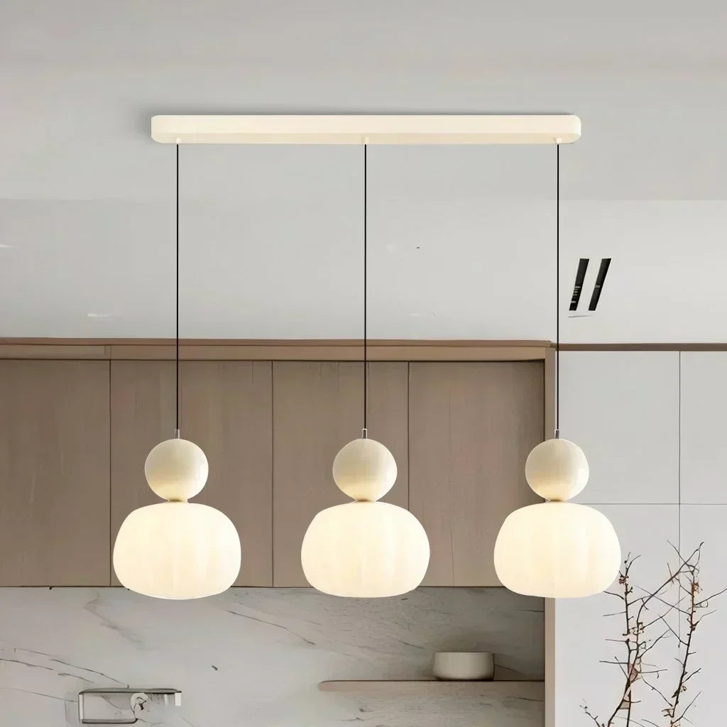 Lámpara colgante Art Déco de diseño Bauhaus - Crema