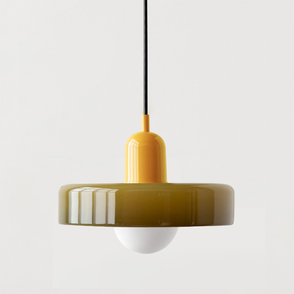 Lámpara Colgante de Cristal de Diseño Bauhaus – Artística, Moderna y Atemporal