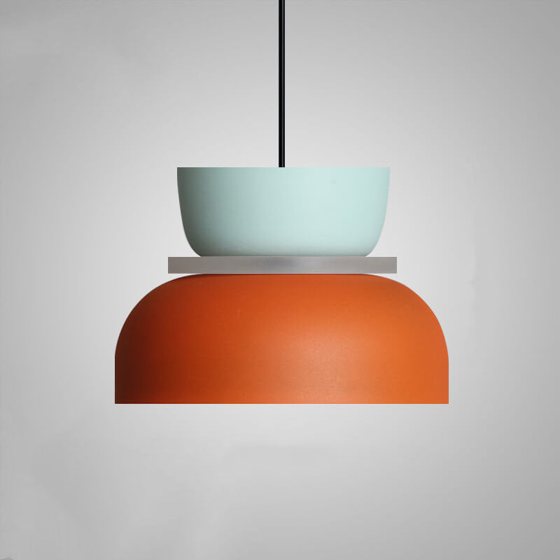 Lámpara colgante LED Macaron con diseño de colores de estilo escandinavo