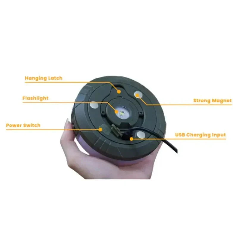Lámpara de camping extensible 4 en 1
