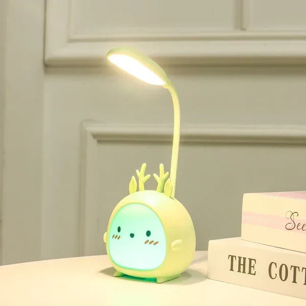 Lámpara de lectura infantil con protección ocular y luz nocturna USB