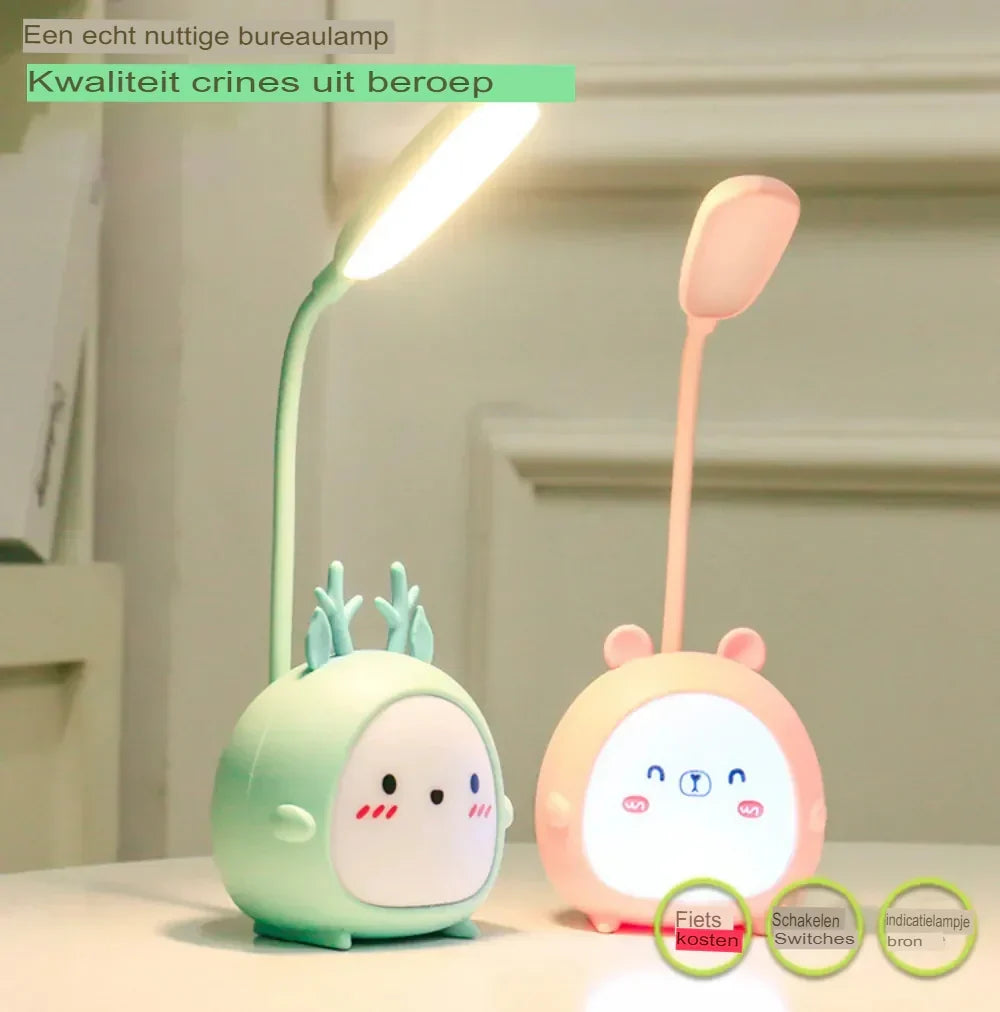 Lámpara de lectura infantil con protección ocular y luz nocturna USB