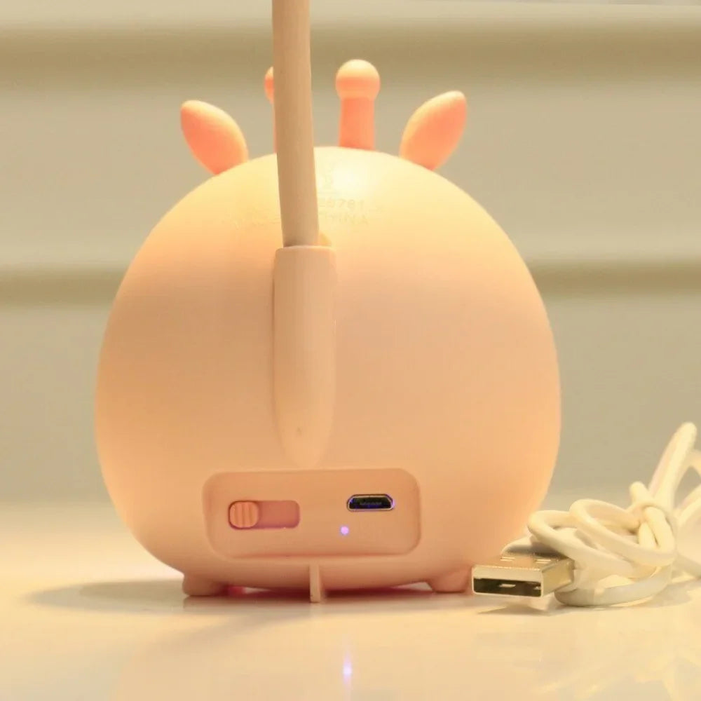 Lámpara de lectura infantil con protección ocular y luz nocturna USB