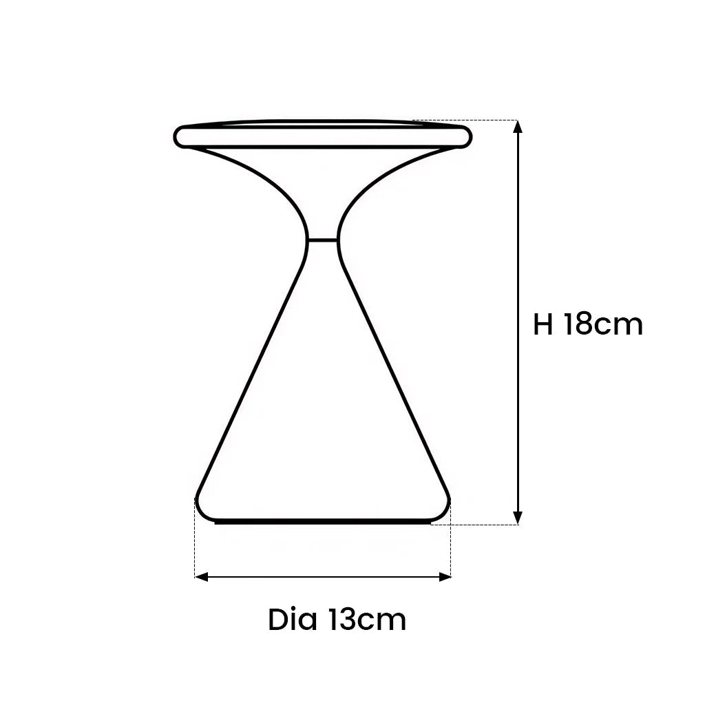 Lámpara de mesa inalámbrica | Diseño en forma de reloj de arena