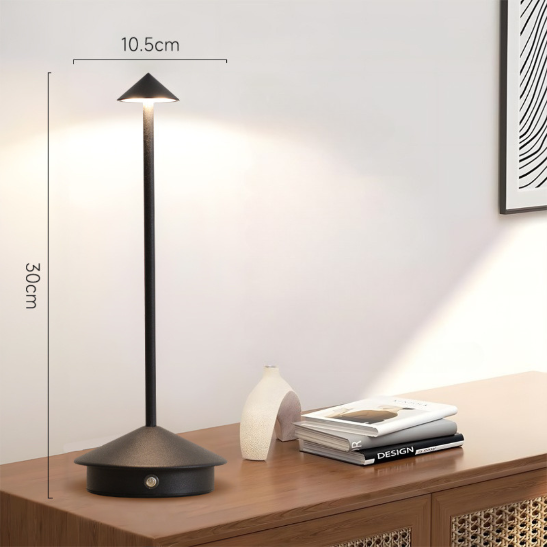 Lámpara de Mesa | Inalámbrica | Regulador Táctil y Carga USB